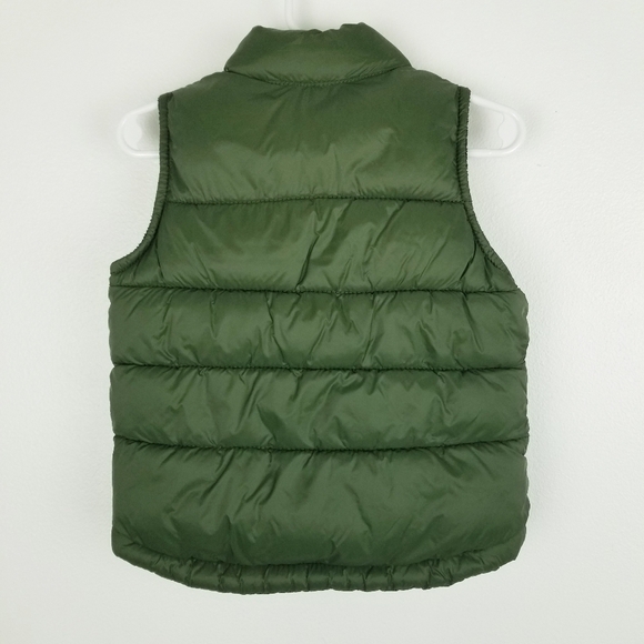 Old Navy Green Fleece-Lined Puffer Vest 12-18 Months - Picture 2 of 6